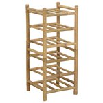 vidaXL Étagère à vin Naturel 32 5 x 29 5 x 72 cm Bambou