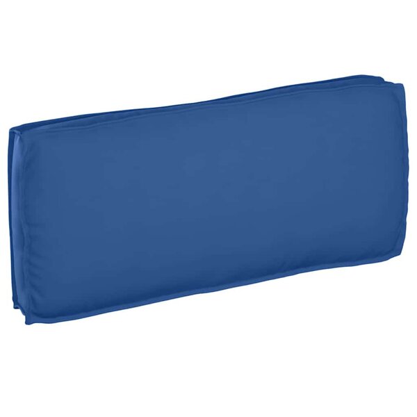 vidaXL Coussin pour assise / dossier de palette avec oreiller Bleu royal