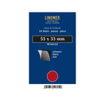 Pochettes simple soudure 55 x 33 mm pour timbres-poste. Fond - Noir