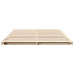 vidaXL Cadre de lit surélevé Marron 160 x 200 cm Bois massif en pin