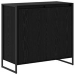 vidaXL Meuble d'appoint Chêne noir 79 x 36 x 75 cm Bois d'ingénierie