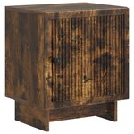 vidaXL Cabinet de chevet 2 Pièces Chêne fumé 43 x 34 5 x 50 cm