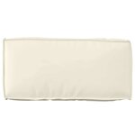 vidaXL Coussin pour dossier de palette Crème 80 x 40 x 12 cm