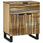 vidaXL Cabinet de chevet avec tiroir Marron 50 x 33 x 60 cm
