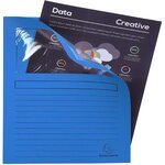 Paquet 100 Chemise à fenêtre FOREVER 22 x 31 cm Bleu Foncé x 4 EXACOMPTA