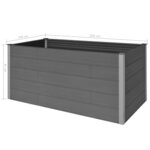vidaXL Lit surélevé de jardin Gris 200x100x91 cm WPC