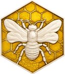 Pièce de monnaie en Argent 2000 Francs g 62.2 (2 oz) Millésime 2025 HONEY BEES