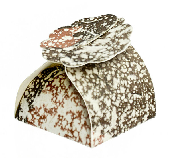 Boite en papier Florets Elenonore 5 pièces Marron