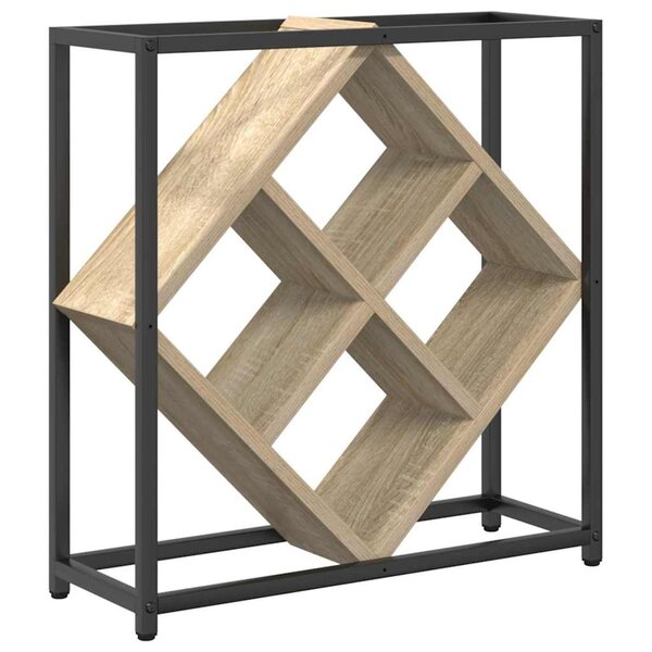 vidaXL Étagère à vin Chêne sonoma 51 x 18 x 52 5 cm Bois d'ingénierie