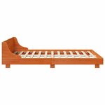 vidaXL Cadre de lit sans matelas cire marron 140x200cm bois pin massif