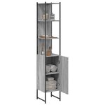 vidaXL Armoire de salle de bain sonoma gris bois d'ingénierie