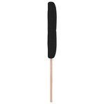 Tête de lit LED vidaXL capitonnée noire 100 cm en tissu