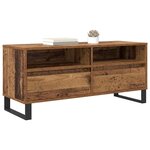 vidaXL Meuble TV avec tiroir Bois Ancien 100 x 34 5 x 44 5 cm