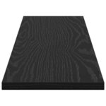 vidaXL Étagère à livres 4 Pièces Noir 80 x 20 x 1.5 cm Bois d'ingénierie