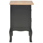 vidaXL Tables de chevet 2 Pièces Noir 35x30x49 cm MDF