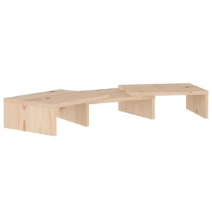 vidaXL Support pour moniteur 60x24x10 5 cm Bois de pin solide