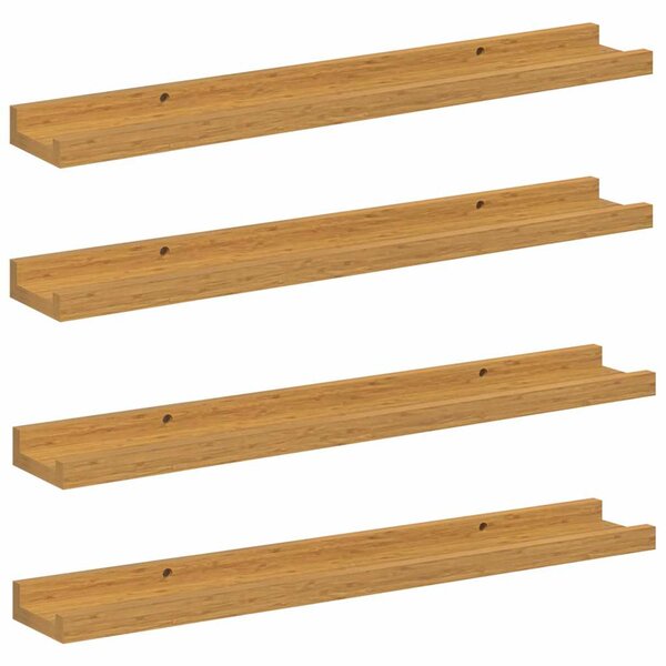 vidaXL Étagère Murale 4 pc Beige 60 x 9 x 3 cm Bois d'ingénierie
