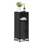 vidaXL Armoire de salle de bain noir 35x37 5x100 cm bois d'ingénierie