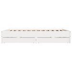 vidaXL Cadre de lit sans matelas blanc 180x200 cm bois massif de pin