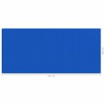 vidaXL Tapis de tente 250x550 cm Bleu