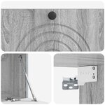 vidaXL Meuble TV mural Sonoma gris 78 5 x 31 x 30 cm Bois d'ingénierie