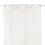 Voilage 100% coton - Blanc - 105x250 cm