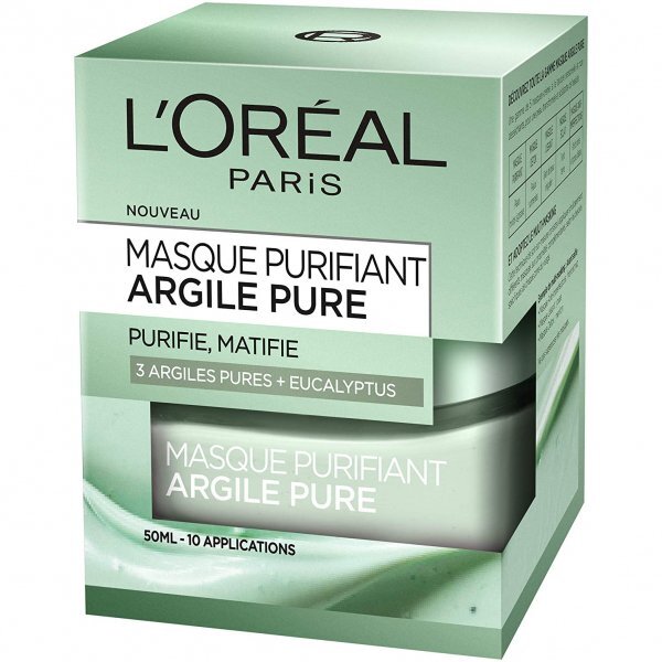 L'Oréal Paris - Masque Purifiant ARGILE PURE - 50Ml