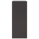 vidaXL Buffet haut noir 67x39x95 cm acier
