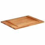 vidaXL Dessus de table bois massif d'acacia 25-27 mm 60x80 cm