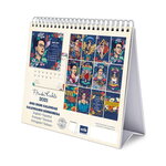 Calendrier 2021 de bureau chevalet 17x20 cm - mensuel multilingue - frida kahlo