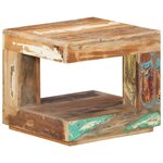 vidaXL Table basse 45x45x40 cm Bois de récupération massif