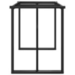 vidaXL Pieds de table à manger cadre en O 140x60x73 cm acier