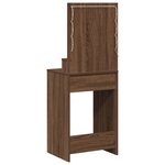 vidaXL Coiffeuse Chêne marron 50 x 41 x 135 cm Bois d'ingénierie
