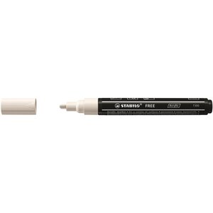 Marqueur pointe moyenne FREE acrylic T300 blanc STABILO