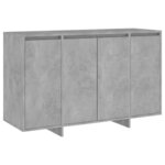 vidaXL Buffet gris béton 120x41x75 cm bois d'ingénierie