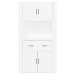 vidaXL Buffet haut Blanc Bois d'ingénierie