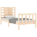 vidaXL Cadre de lit sans matelas bois de pin massif