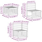 vidaXL Ensemble de canapés d'extérieur 5 pc Naturel Polyester