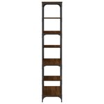 vidaXL Bibliothèque chêne marron 91x36x176 cm bois ingénierie et acier
