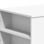 vidaXL Table basse blanc 102x55x42 cm bois d'ingénierie