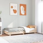 vidaXL Cadre de lit sans matelas 90x200 cm bois de pin massif