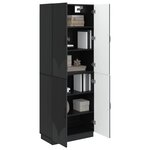 vidaXL Ensemble de Meubles 2 Pièces Noir Bois d'ingénierie
