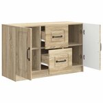 vidaXL Buffet Chêne Sonoma 89 x 34 5 x 57 cm Bois d'ingénierie