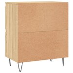 vidaXL Buffets 2 Pièces chêne sonoma bois d'ingénierie