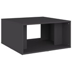 vidaXL Tables basses 4 Pièces gris 33x33x33 cm bois d'ingénierie