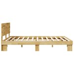 vidaXL Cadre de lit avec tête de lit sans matelas 140 x 200 cm