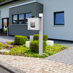 Pied latéral à sceller blanc 9010m