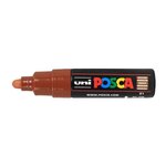 Marqueur pointe large conique PC7M M Marron x 6 POSCA