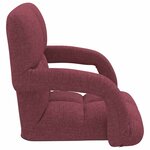 vidaXL Chaise de sol réglable avec accoudoir Bordeaux