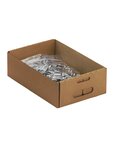 (lot  50 couvercles) caisse carton palettisable c40 avec couvercle 300 x 200 x 40 mm